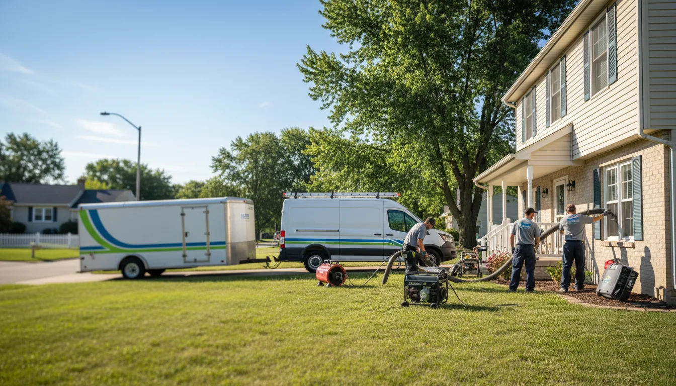 Flooded Basement Restoration And Cleanup With Repair in Joliet, IL near me
